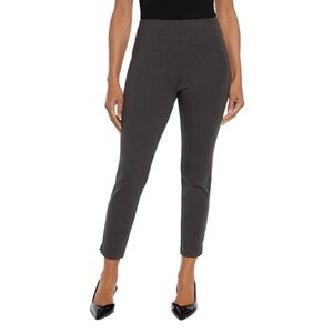 Express Ponte Pant in charcoal gray